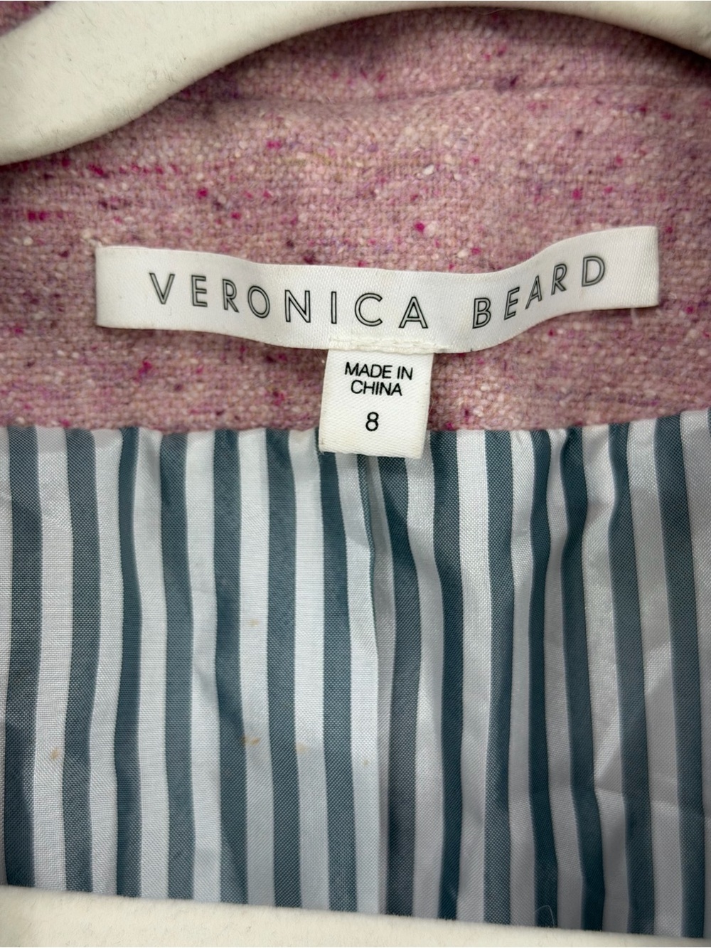 Veronica Beard Steele Heather pink single button Dickey jacket - Picture 6 of 9